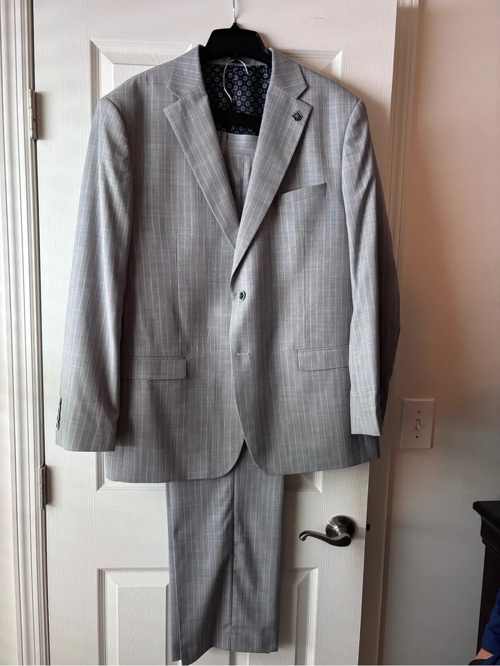Stacy Adams Light Gray Pinstriped Two-Piece Suit